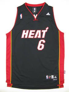 Lebron James Miami Heat Jersey Black - Medium 48