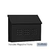 Traditional Mailbox - Decorative - Horizontal Style - Black