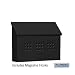 Salsbury Industries 4615BLK Traditional Mailbox, Decorative, Horizontal Style, Black