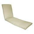 Strathwood St. Thomas Cast Aluminum Chaise Lounge Zippered Cushion, Neutral