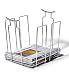 Newspaper Bin - Stylish Way To Store Newspapers (Chrome) (14.63H x 16.88W x 14.44D)