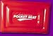 PocketSeat Inflatable Stadium Seat Cushion 9x13 Red