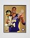 Kobe Bryant Game Five of the 2009 NBA Finals with Championship Trophy (#30) Double Matted 8 x 10 Photograph (Unframed)