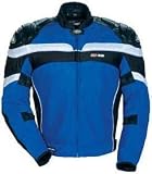 TOURMASTER/CORTECH GX-AIR MOTORCYCLE JACKET W/LEATHER BLUE/BLACK