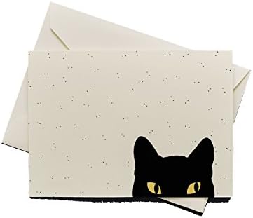 "Cat Eyes" Blank Notecards - 12 Folded Notes and Envelopes