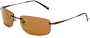 Tourneau Men's TS21 Sunglasses,Brown Frame/Brown Lens,one size