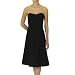 Women's Isaac Mizrahi Ebony Sateen Strapless Dress - 18