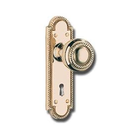 Classic Rope Skeleton Key Doorknob Set by 