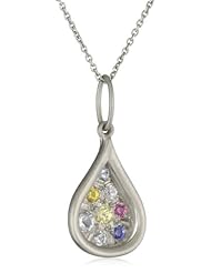 Zaiken Jewelry "Drops of Love Collection" Non-tarnish Sterling Silver Drops of Love Pendant