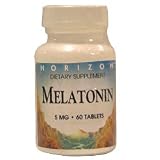 Melatonin 5 Mg Nighttime Sleep Aid Tablets, By Horizon Nutraceuticals - 60 Ea