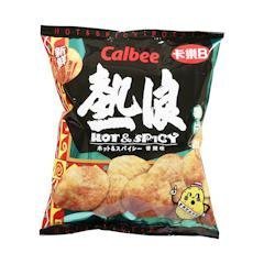 Calbee Hot & Spicy Flavoured Chips (55gm) x 6packs by Calbee