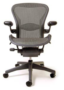 Aeron Chair - Highly Adjustable Graphite Frame (Medium) by Herman Miller