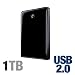 310HDPrhYUL. SL75  Western Digital My Passport Essential SE 1 TB USB 3.0/2.0 Ultra Portable External Hard Drive (Metallic Blue)