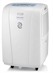 DeLonghi DE400P Energy-Star 40-Pint Dehumidifier with Pump