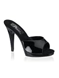 Sexy Black Platform Slide Sandal - 10