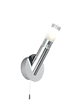 1 Light Bathroom Wall Light Chrome G9 40 Watt Bulb