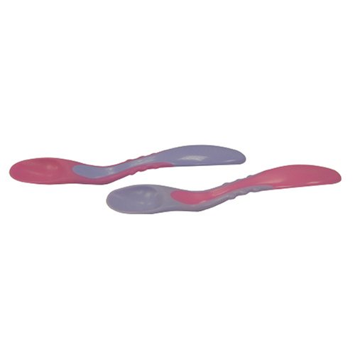 Childrens Toyshop   : Tommee Tippee 6 Weaning Spoons Pink & Blue