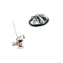 Remote Control Light up Flying Saucer Ufo: Red, Blue, Silver and Yellow