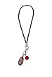 Cell Phone Charm - C41 - Love Tag and Bead