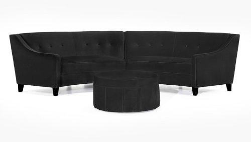 3pc Contemporary Modern Sectional Fabric Sofa 