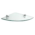 Corner Shelf Kit - Clear/ Silvertone (12")