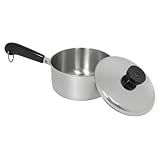 Revere Try-Ply Bottom 1-Quart Saucepan with Lid, Stainless Steel