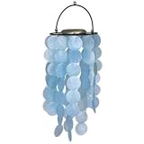 Capiz Solar Chime - Light Blue - B002MH2YP8