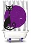 BLACK CAT bathroom SHOWER CURTAIN curtin home decor