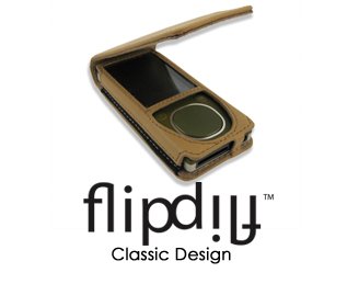 Incipio Leather Flip Case for Zune 4/8/16 GB (Black)