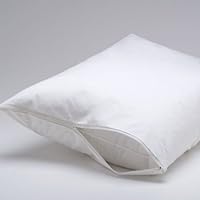 Ultimate 1500 Thread Count 100% Cotton DAMASK Pillow Protector, Set of 2 QUEEN