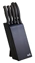 Kitchen Devils 5 piece Black  control Knife block