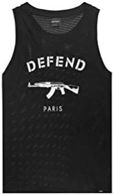 Defend Paris Women's Defend Paris-Mesh Black SS1507 (SIZE: XL)