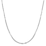 Stunning 14 Karat White Gold 18 Inch Twisted Curb Chain Necklace