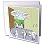 Rich Diesslins Funny General Cartoons - Penguins attempt to go to a seagull party - Greeting Cards-12 Greeting Cards with envelopes