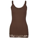 FULL TILT Womens Tunic Cami - Brown
