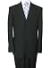 Brand New Italian Style Hand Tailored Classic Solid Black Business Mens Suit
