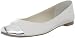 Nine West Women's Outburst Ballet Flat,White/Silver,7.5 M US