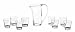 CreativeWare Geo Set of Eight 12 Ounce Acrylic Tumblers With 2 Quart Pitcher