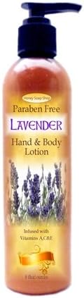 Honey Soap Shop - Lavender Scented - Paraben Free Vitamin A-C&E Hand & Body Lotion