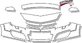 3M Lackschutz Folie Frontschutzset transparent incl. Ladekante (Opel Astra H Caravan)