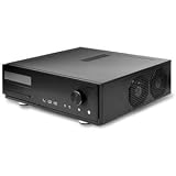 Cheap   Home Theater Pc Enclosure 120MM Fans Black with remote & Media Mgmt Sw