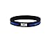 Thin Blue Line Police Officer Awareness Silicone Band 7.5
