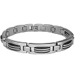 Stainless Steel Polished Bracelet- 8.5'' long