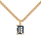 Detroit Tigers Chain Necklace and Enameled Pendant MLB Baseball Sports Team Logo
