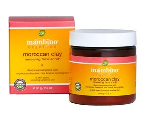Mambino Organics Moroccan clay renewing face scrub 2.2oz