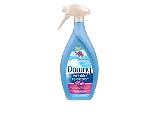 Downy Wrinkle Releaser Plus, Light Fresh Scent, 33.8 Fl. Oz. Plastic Trigger Spray Bottle, Wrinkle Remover + Odor Eliminator + Fabric Refresher + Static Remover + Ironing Aid, with New and Improved Sprayer for More Even Mist