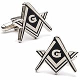 Masonic Cufflinks Silver Finish