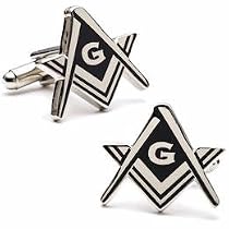 Masonic Cufflinks Silver Finish