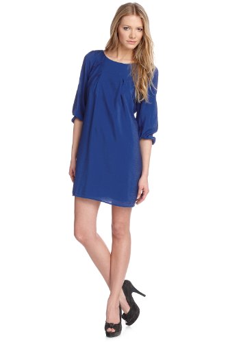 ESPRIT DE CORP Damen Kleid (mini) A01553, Gr. 36 (S), Blau (478 vibrant blue) Preisvergleich