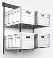 HyLoft Bin-Max 33.5-by-36-Inch  Shelf Unit, Hammertone #175009